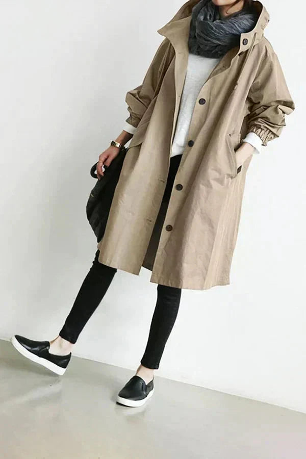 Luvik | Oversized regnjakke med hette for kvinner