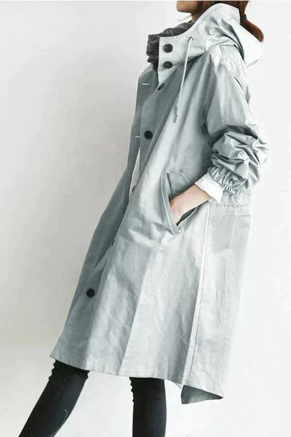 Luvik | Oversized regnjakke med hette for kvinner