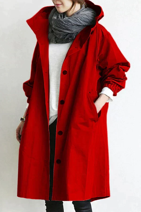 Luvik | Oversized regnjakke med hette for kvinner