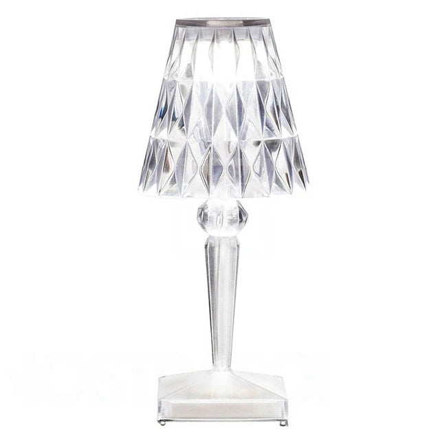 Acrylic Crystal Table Lamp – Kunstnerisk Design, Dimbar, Energisparende, Ideell for Stue eller Soverom | Luvikno