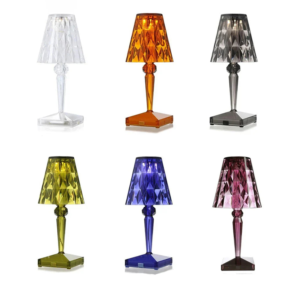 Acrylic Crystal Table Lamp – Kunstnerisk Design, Dimbar, Energisparende, Ideell for Stue eller Soverom | Luvikno