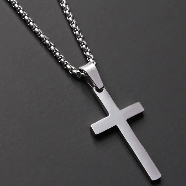 Classic Cross Men’s Necklace Luvikno