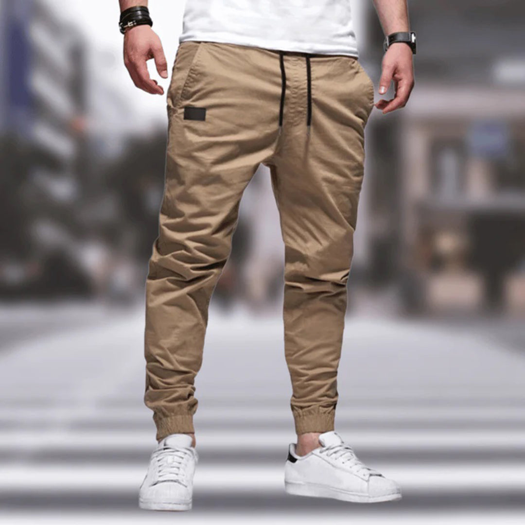 Luvik | Rento Slim Fit Cargo-housut Narulla ja Taskuilla
