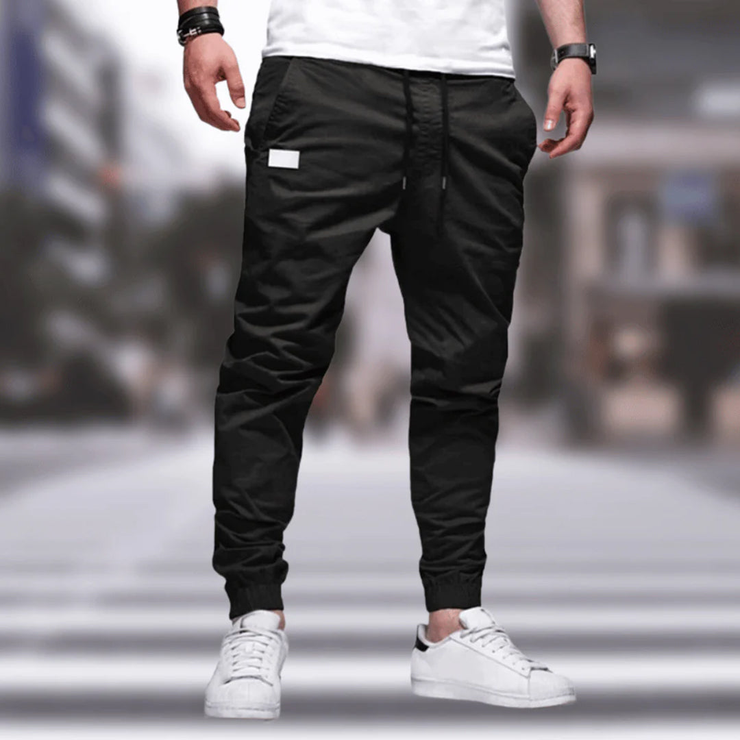 Luvik | Rento Slim Fit Cargo-housut Narulla ja Taskuilla