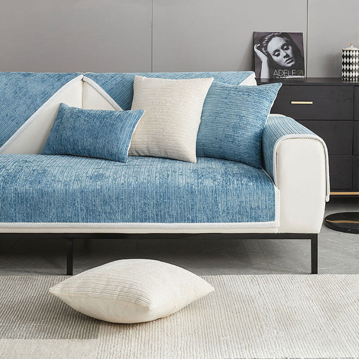 Luvikno | SofaShield Luxe Anti-Scratch Sofa Protectors – Kr ripebestandig Chenille beskyttelse for kjæledyr