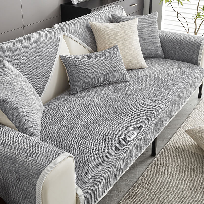 Luvikno | SofaShield Luxe Anti-Scratch Sofa Protectors – Kr ripebestandig Chenille beskyttelse for kjæledyr