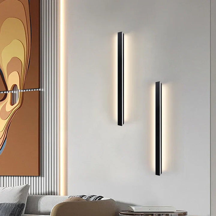 Moderne Lang Vegglampe LED for Stue – Minimalistisk Vegglampe Design | Luvikno