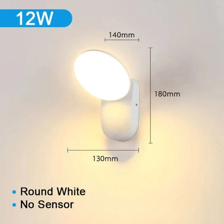 SecureLight - LED Bevegelsessensor Utendørs Lampe | Vanntett & Energieffektiv | Luvikno