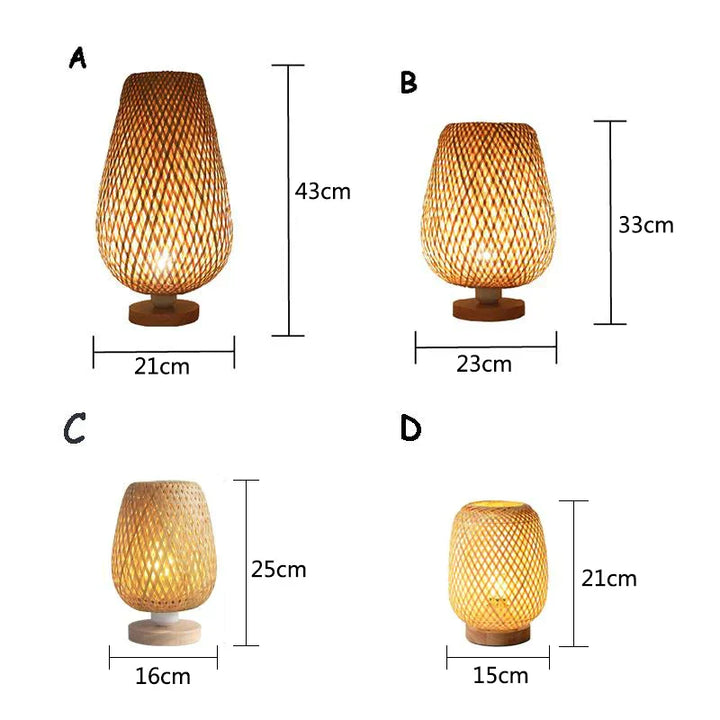 RetroBambooCraft - Vintage Bamboo Håndlagde Lamper | Luvikno