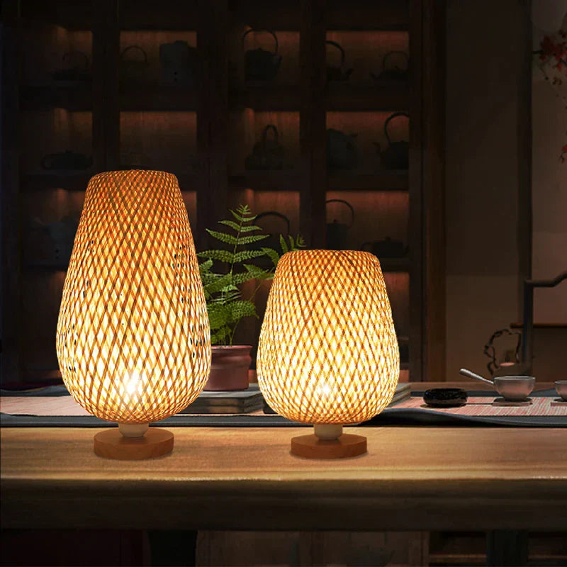 RetroBambooCraft - Vintage Bamboo Håndlagde Lamper | Luvikno