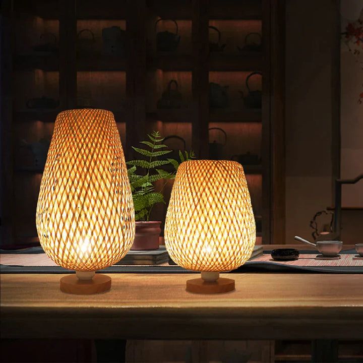 RetroBambooCraft - Vintage Bamboo Håndlagde Lamper | Luvikno