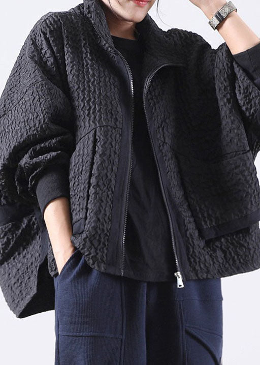 Luvik | Mustat corduroy-vetoketjuhousut