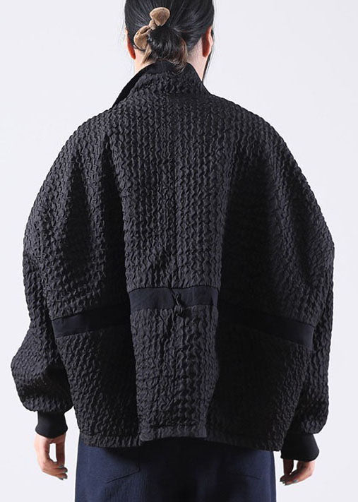 Luvik | Mustat corduroy-vetoketjuhousut