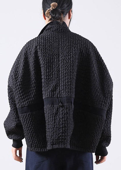 Luvik | Mustat corduroy-vetoketjuhousut