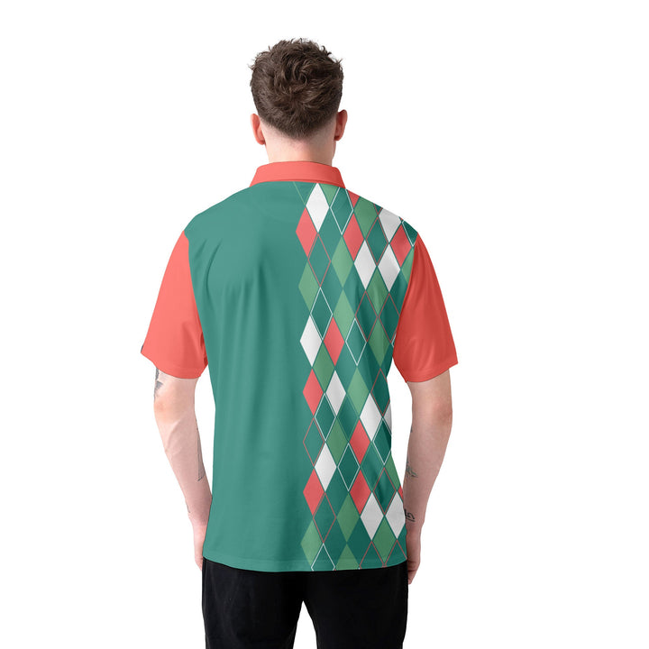 Luvik | Vintage 80-talls julepolo-skjorte for menn