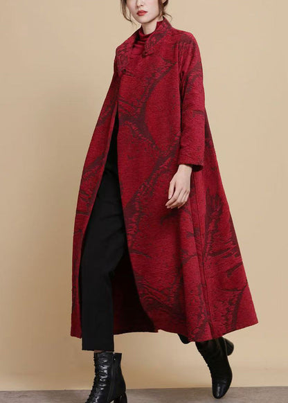 Luvik | Kahvi Nappi Aksessuaari Chenille Pitkät Takit Talvi