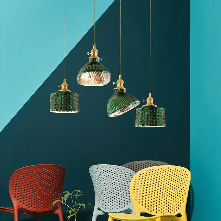 Kreative vintage hengelamper i glass – retro taklampe i industriell design | Luvikno