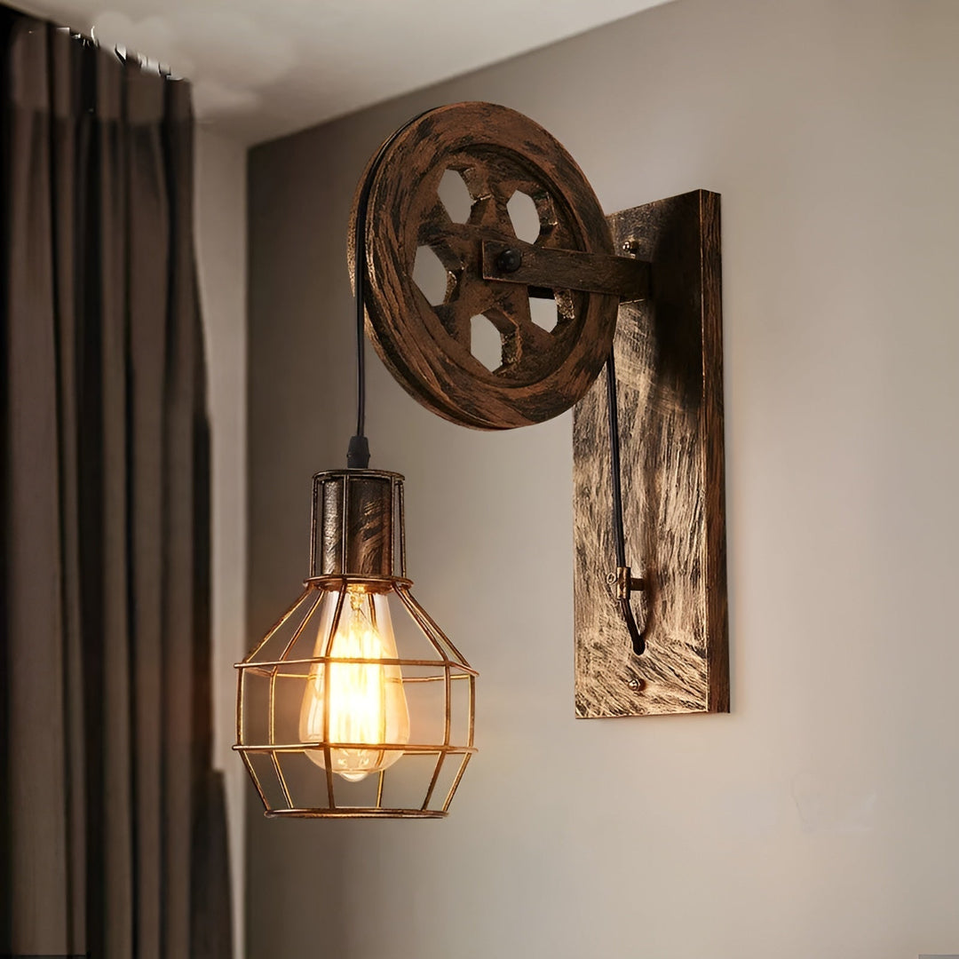 Vintage Industrial LED Vegglampe - IronGlare | Luvikno