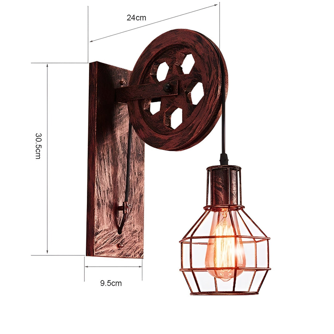 Luvikno | LumenLux Vegglampe - Elegant Industriell Vintage LED Belysning