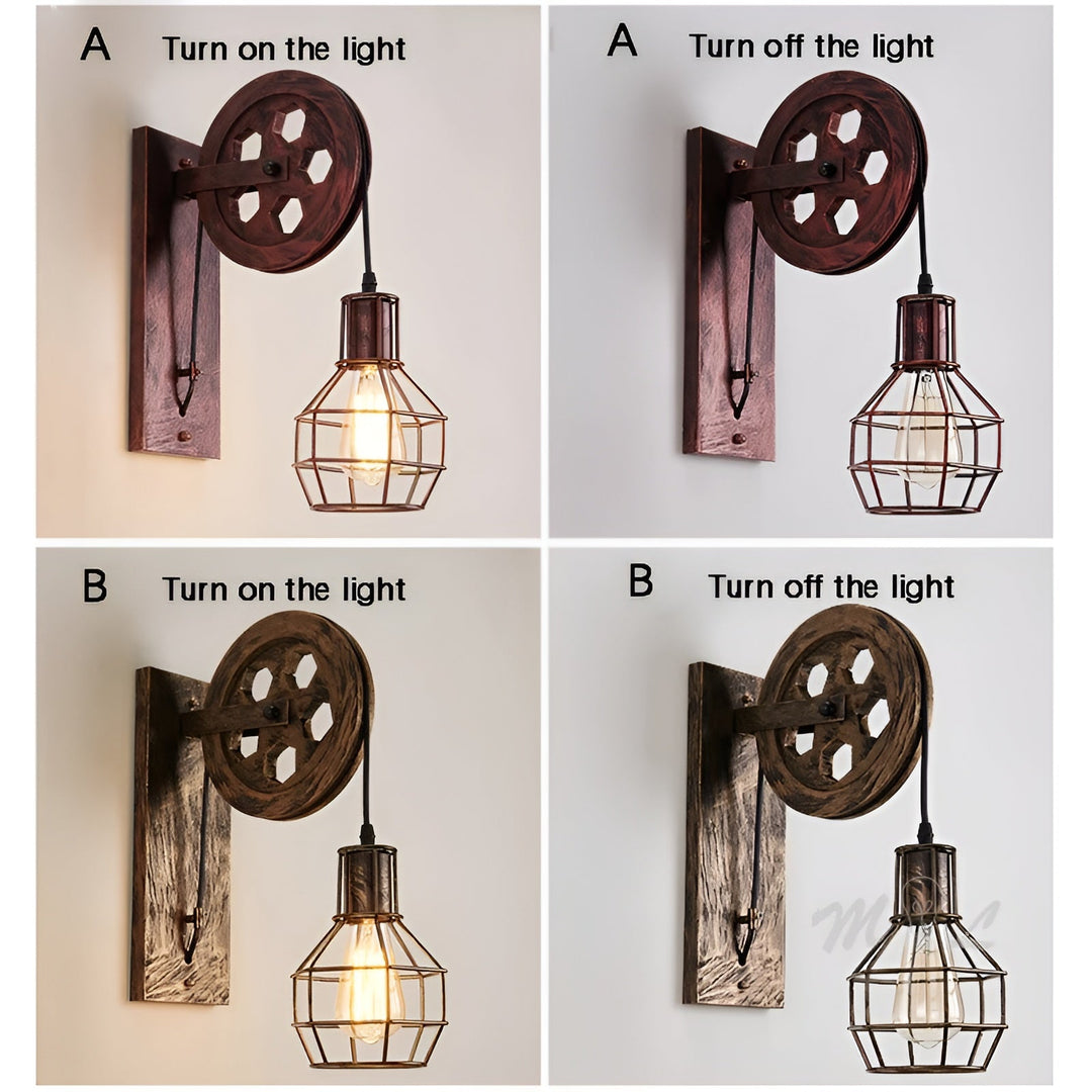 Luvikno | LumenLux Vegglampe - Elegant Industriell Vintage LED Belysning