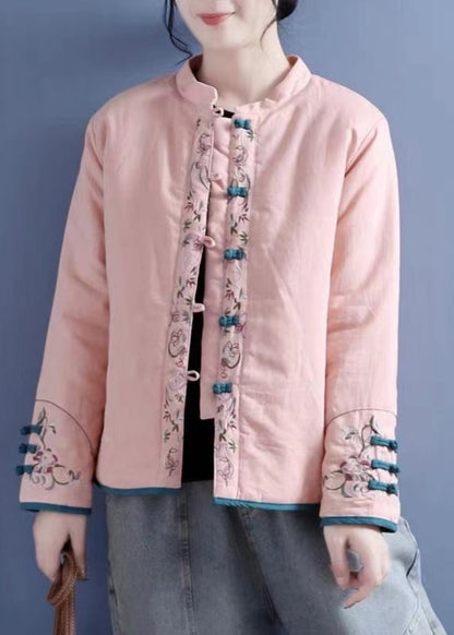 Luvik | Oranssi Brodé Nappi Takit Täytetty Puuvillalla Talvi