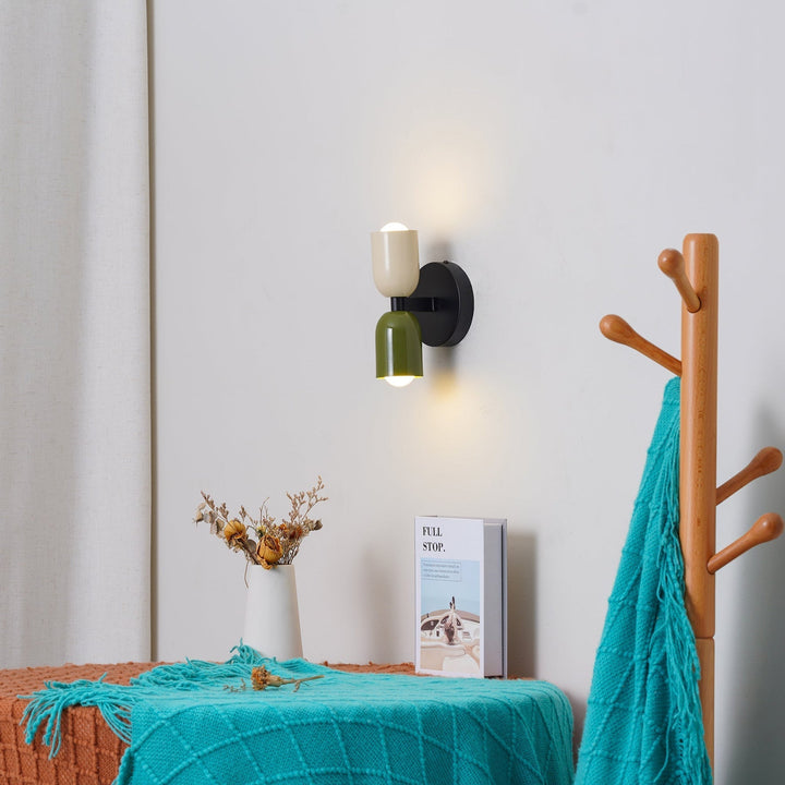 Vegglampe Moderne Dobbel Glass Vegglampe Luvikno