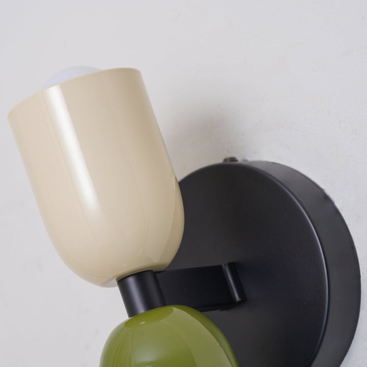 Vegglampe Moderne Dobbel Glass Vegglampe Luvikno