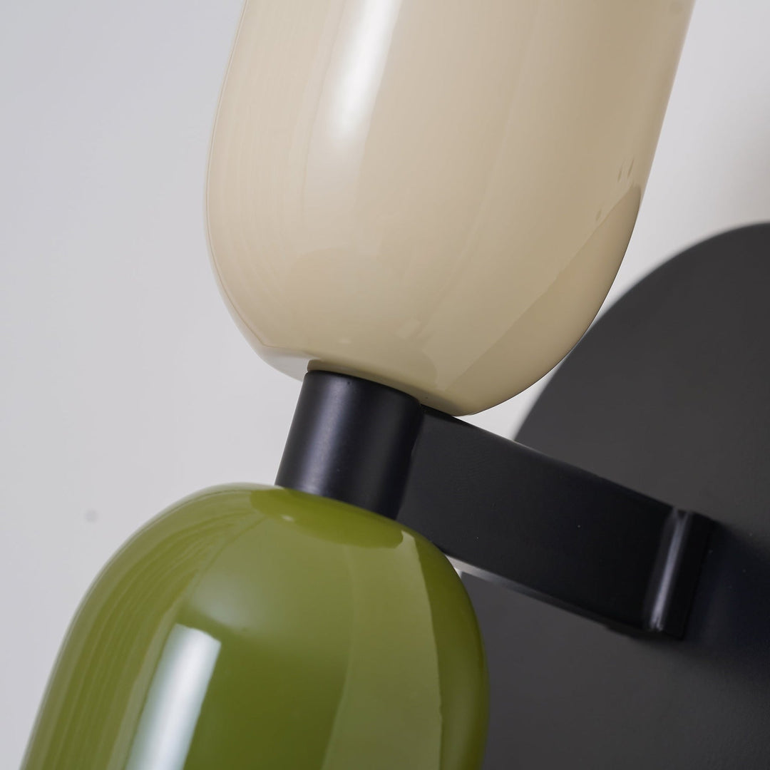 Vegglampe Moderne Dobbel Glass Vegglampe Luvikno