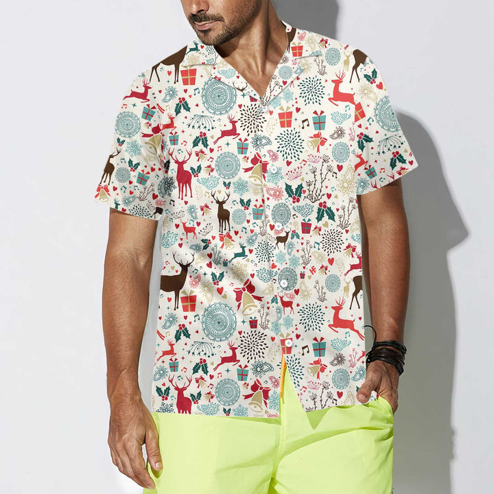 Luvik | Juleelg vintage hawaiiskjorte, den beste gaven til jul