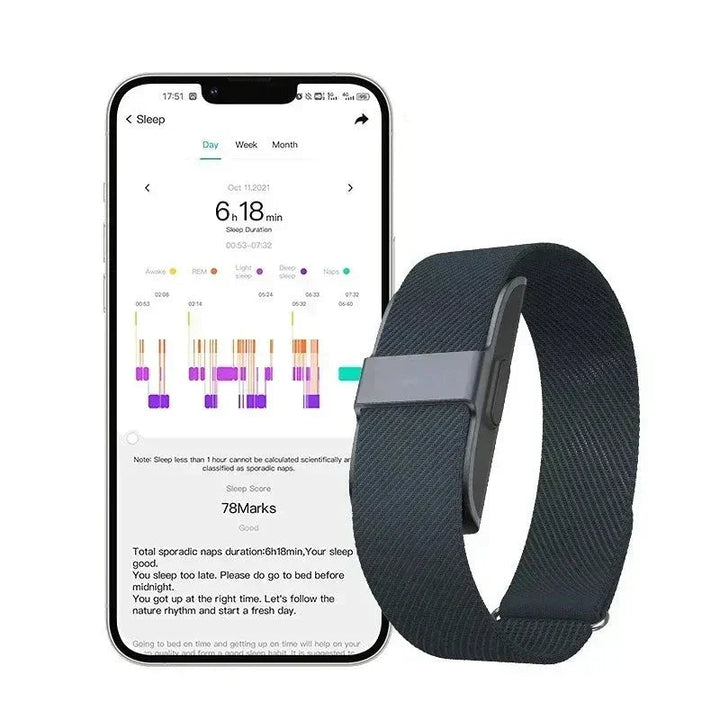 Luvikno | LifeTrack Aktivitet Band – Diskré Trenings Tracker med Pulsmåler og Skritteller