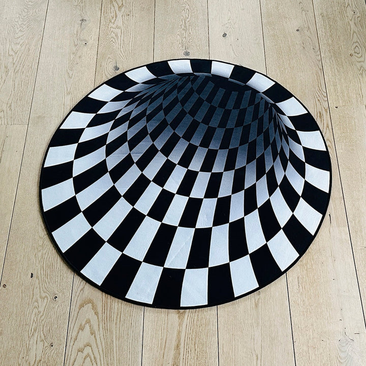 Beef Vortex 3D-illusjons teppe - 100 cm - halkesikkert | Luvikno
