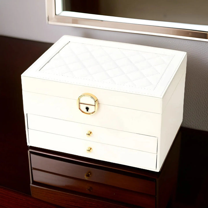 Luvikno | EleganceBox Luksus Smykkeskrin – Flere Oppbevaringsbokser for Smykker