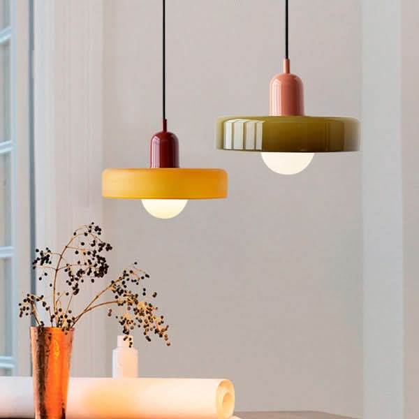 Luvikno | Bauhaus Farget Glass Pendellampe