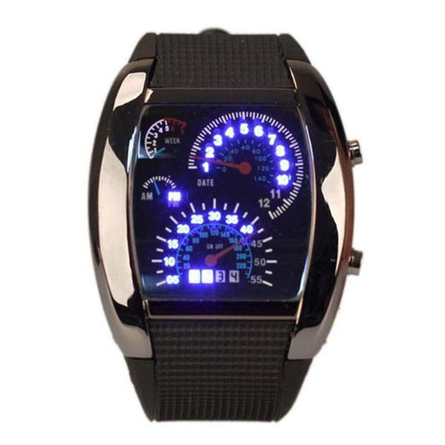 Rennuhr LED Digital Sport Watch with Strap | Luvikno