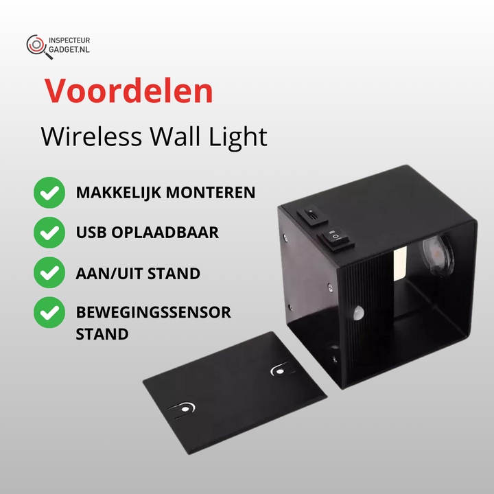 Luvikno | Lumina Vegglampe™ - Trådløs Oppladbar Vegglampe