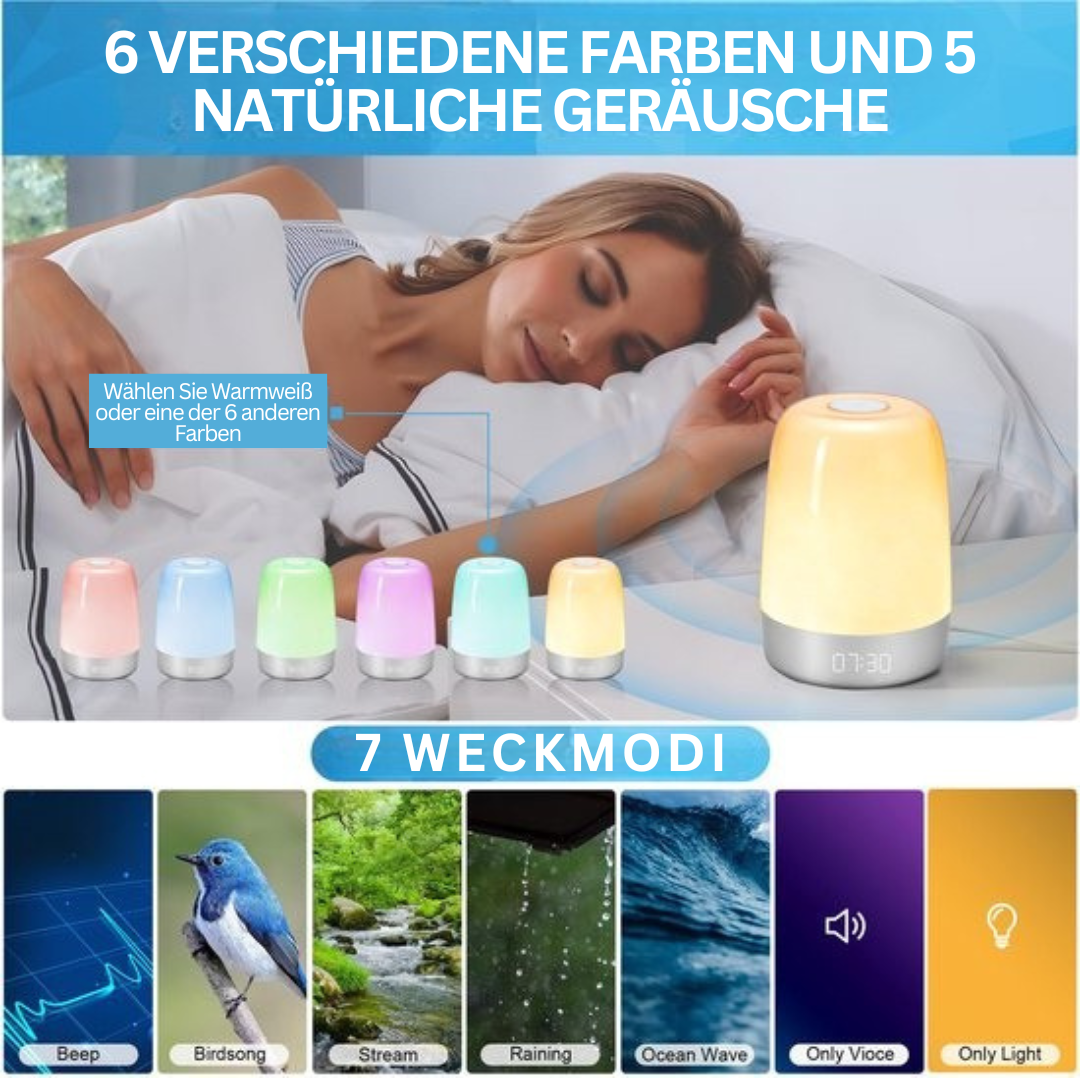 Luvikno | Veklight med Naturlige Lyder – Aurora