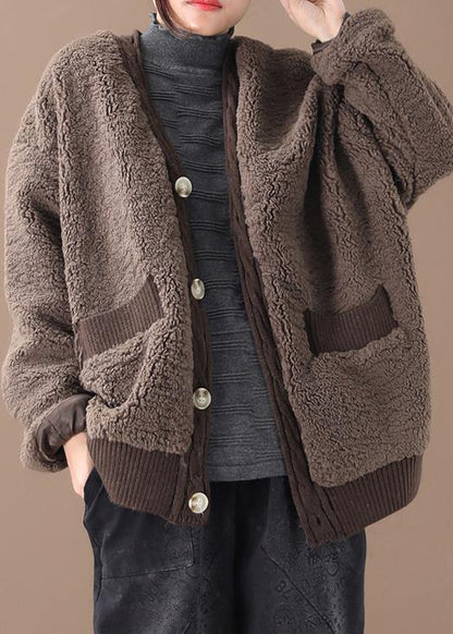 Luvik | Suklaatakkia suurille naisille Talvi Talvitakit V-pääntie Takki