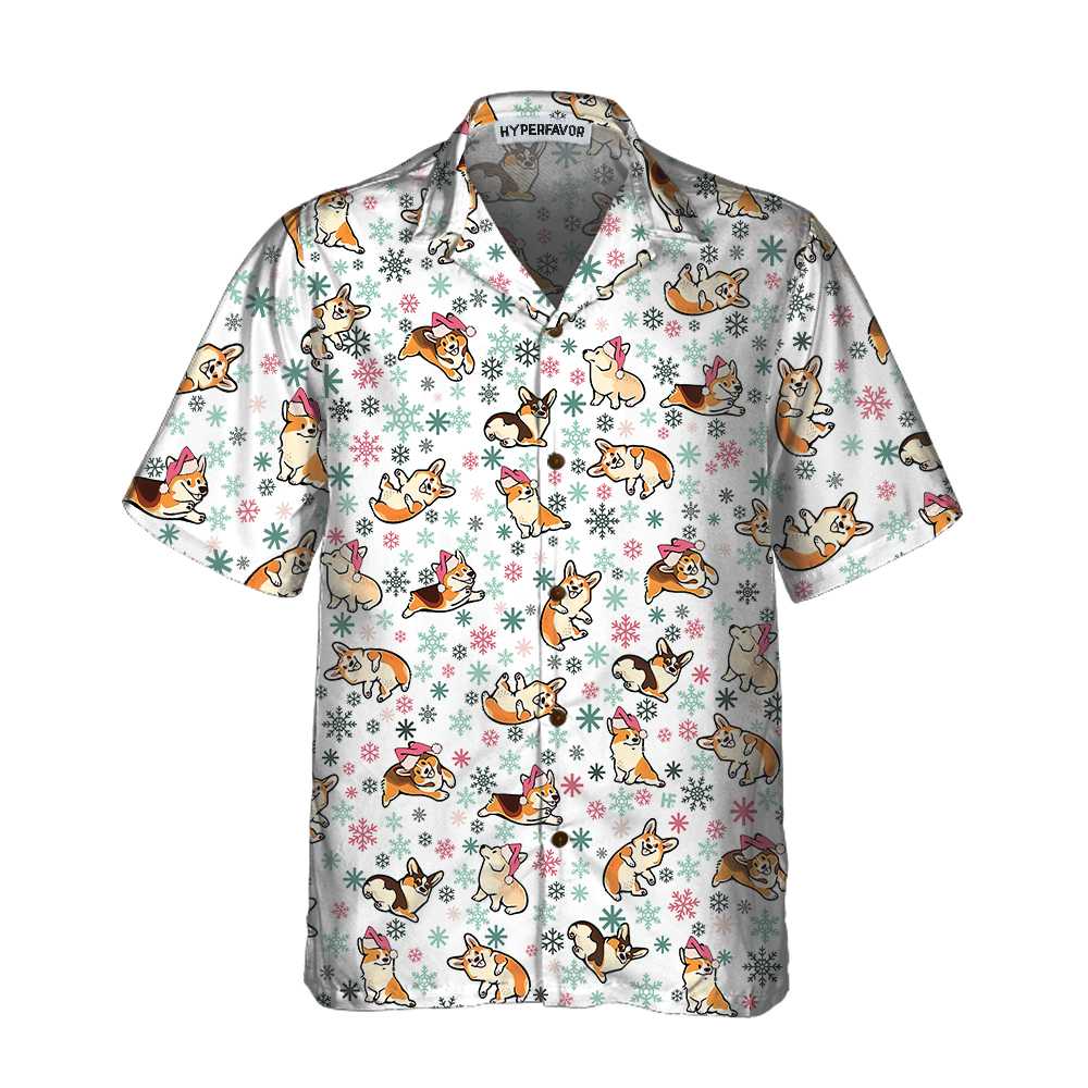 Luvik | Lämpimämpi Corgi iloiselle jouluhawaii-paidalle, hauska joulun Corgi, paras joululahja