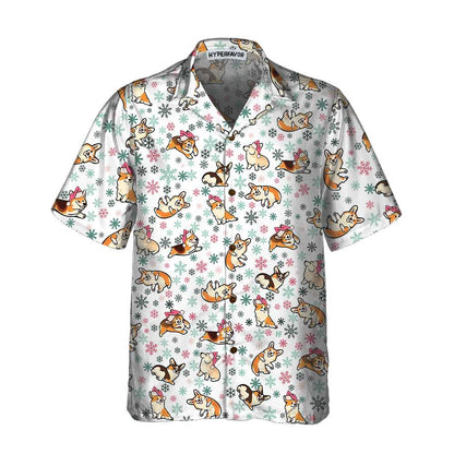 Luvik | Lämpimämpi Corgi iloiselle jouluhawaii-paidalle, hauska joulun Corgi, paras joululahja