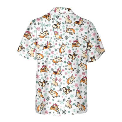Luvik | Lämpimämpi Corgi iloiselle jouluhawaii-paidalle, hauska joulun Corgi, paras joululahja