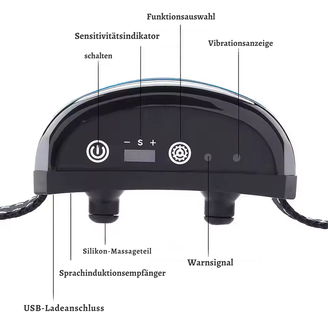 Anti Bell Collar for Dogs vanntett med lyd og 7 vibrasjonsnivåer Luvikno