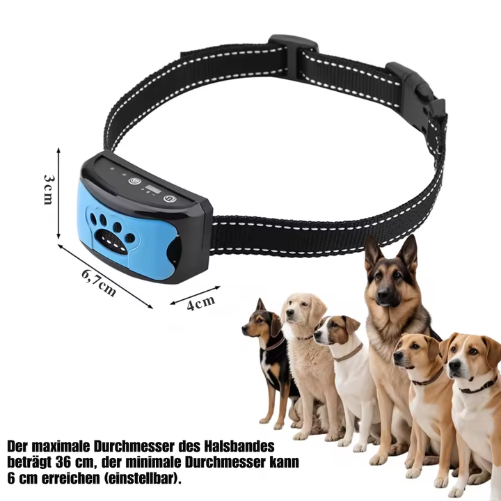 Anti Bell Collar for Dogs vanntett med lyd og 7 vibrasjonsnivåer Luvikno