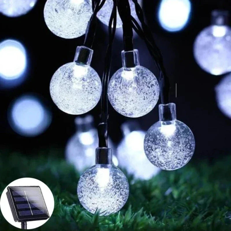 Solar Lantern String Light for Outdoors – Fargerike lanterner for hage- og terrassebelysning | Luvikno