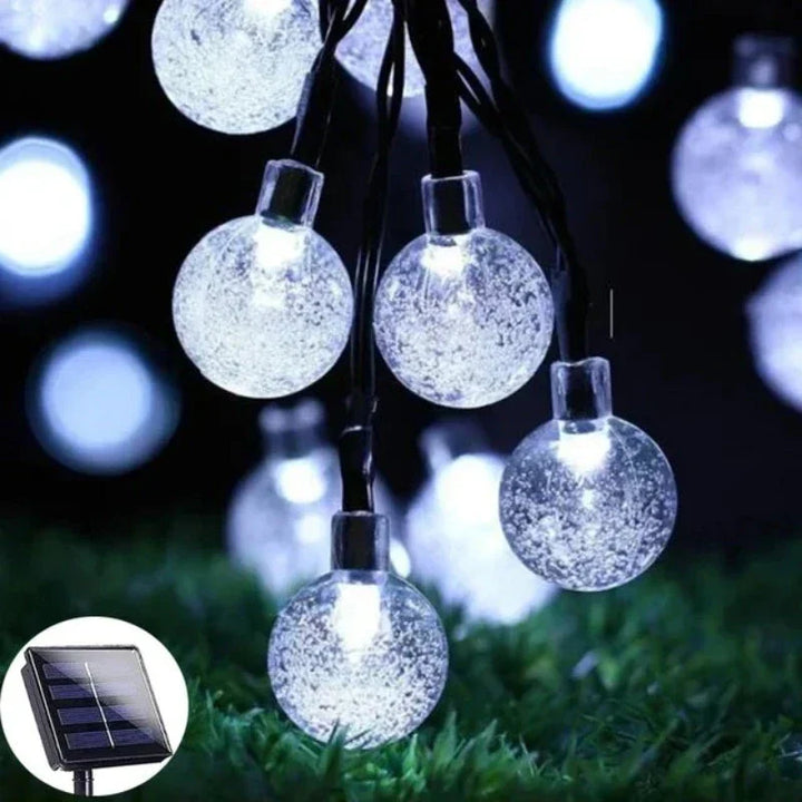 Solar Lantern String Light for Outdoors – Fargerike lanterner for hage- og terrassebelysning | Luvikno