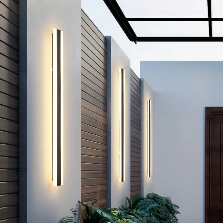Værbestandig LED Utendørs Vegglampe | Moderne Design for Hage, Terrasse & Fasade | Vanntett IP65 | Energieffektiv | Luvikno