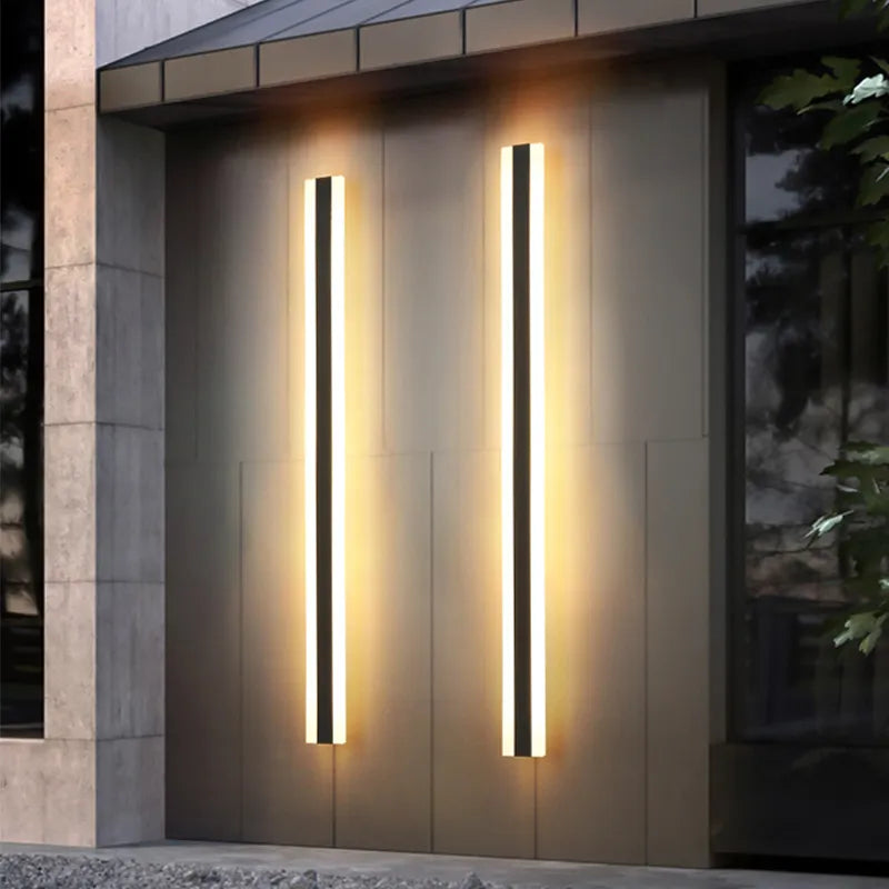 Værbestandig LED Utendørs Vegglampe | Moderne Design for Hage, Terrasse & Fasade | Vanntett IP65 | Energieffektiv | Luvikno