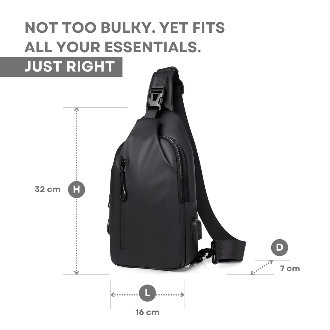 Luvikno | AquaGuard Luxe Skulderveske | Vanntett og tyverisikkert design for en sikker stil