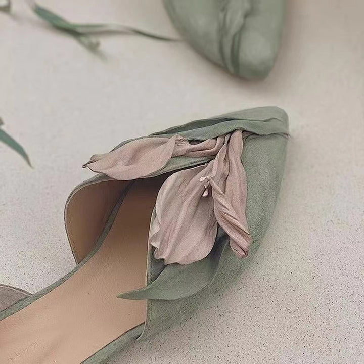 Luvik | Ruusun kukka pitsi ballerinat