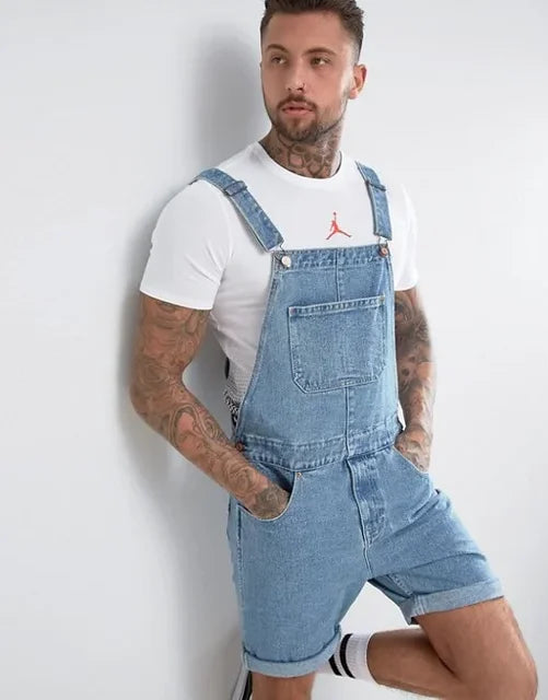 Luvik | Rento Denim Yleisö Takki Säädettävillä Hihnoilla Ja Taskuilla