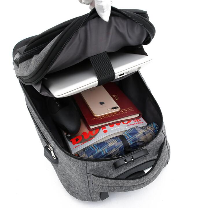 Hjulbar Multi-Purpose Mobil Rullende Reise Ryggsekk | Luvikno